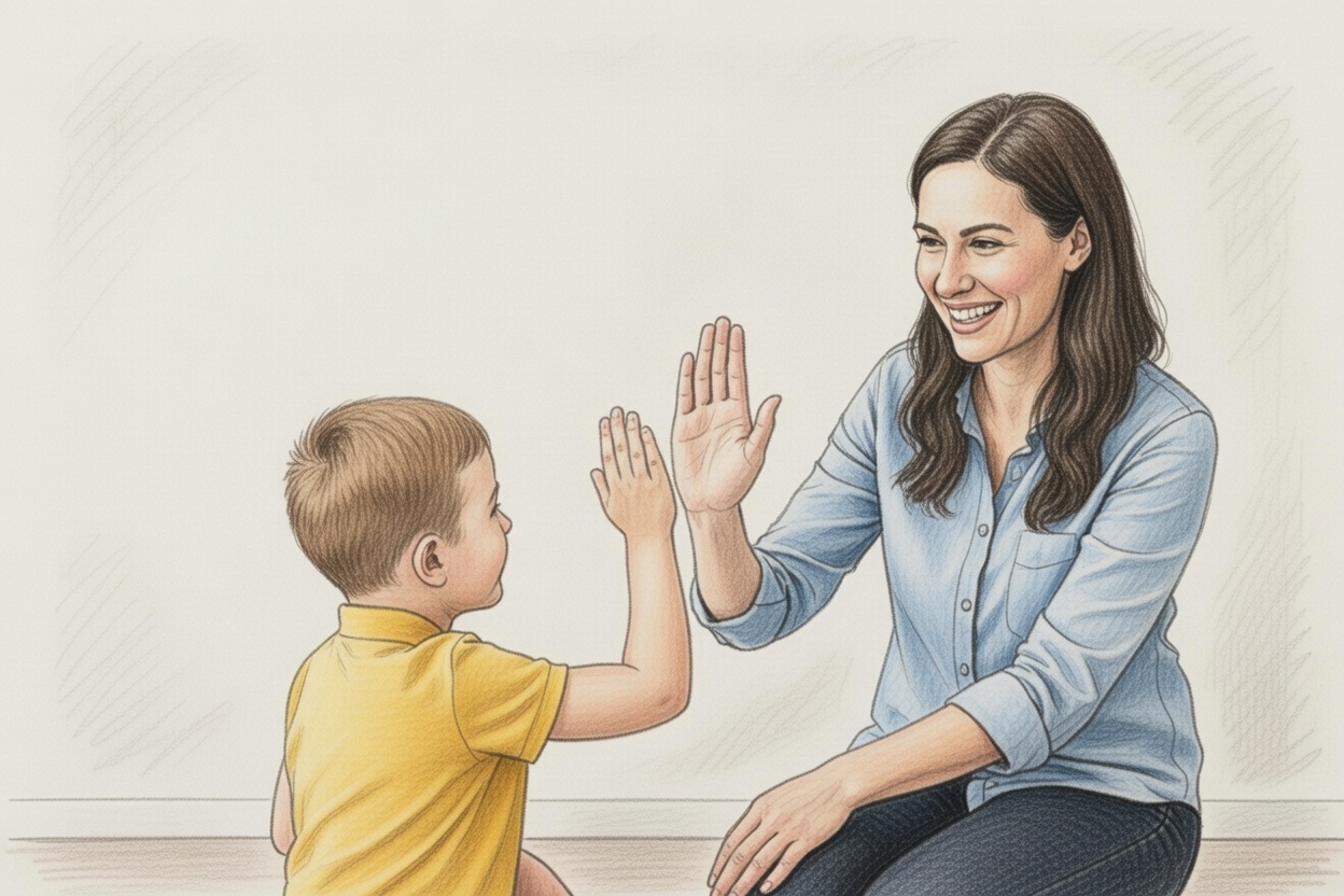 ABA therapy consultation session - Pooja Shah BCBA working with child using educational activities and learning materials